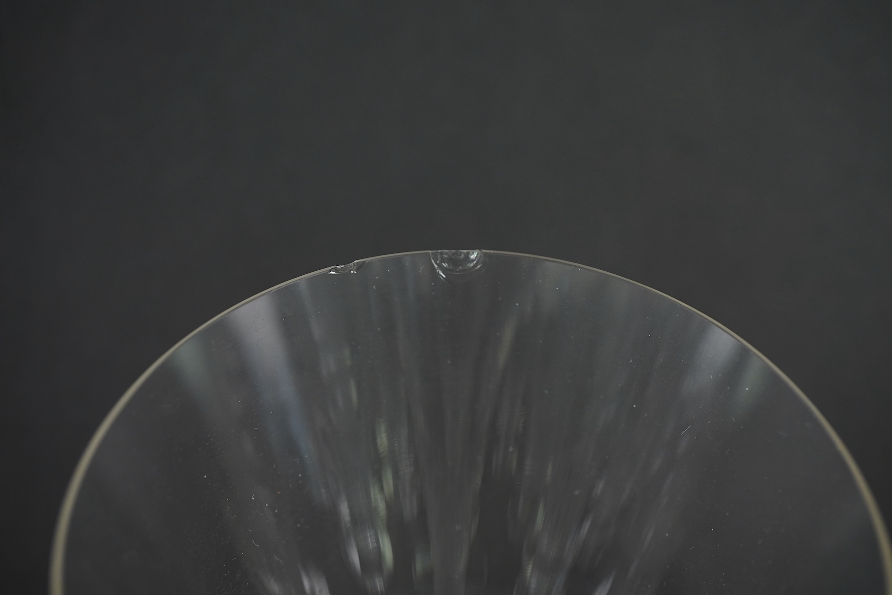 Lalique: A suite of 'Bourgueil' pattern drinking glasses